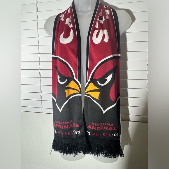Arizona Cardinals Scarf w/Fringe 60”L - Picture 5 of 5
